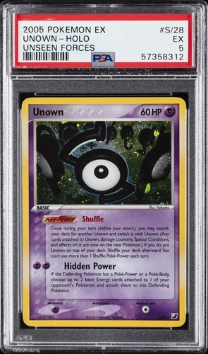 Unown graded PSA 5 for sale on eBay