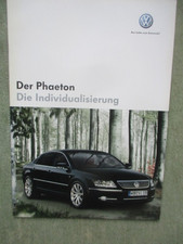 VW Phaeton Die Individualisierung Katalog Juli 2007 V6 TDI,V6,V8,W12 +Preise