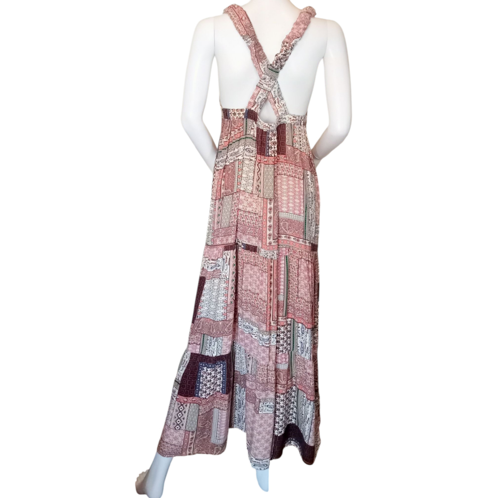 💜 ASOS 》VIOLET ROMANCE Patchwork Print Cross-bac… - image 8