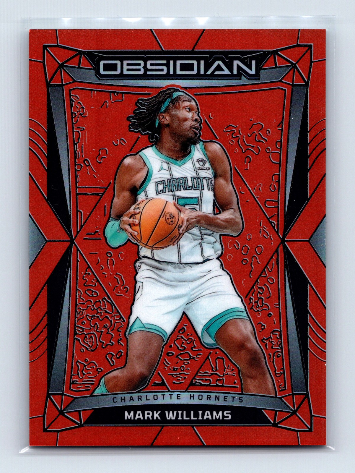 2023-24 Panini Obsidian #195 Mark Williams Electric Etch Orange Flood #/99