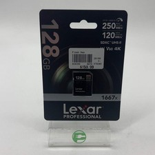 New Lexar 1667x 128GB SD Card LSD128CBNA1667