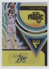 2020-21 Panini Flux Ultraviolet Signatures Silver Prizm Gary Harris Auto pj5