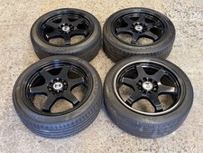 17” Wolfrace JDM Alloy Wheels & Tyres 5X112 Audi A3 / Mini F56 / VW Golf Caddy