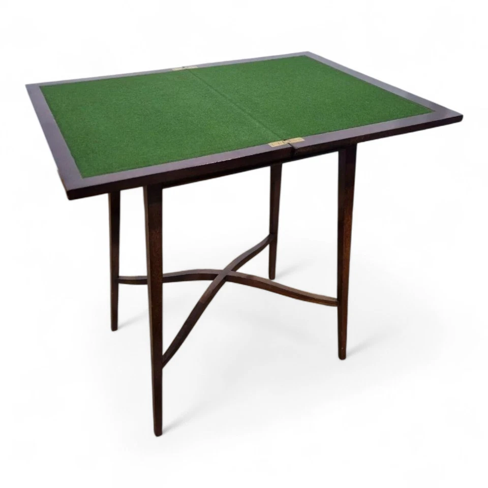 Antique Victorian Mahogany Console Table – Turn-Over Top Games Table - Carved - Image 4 of 4