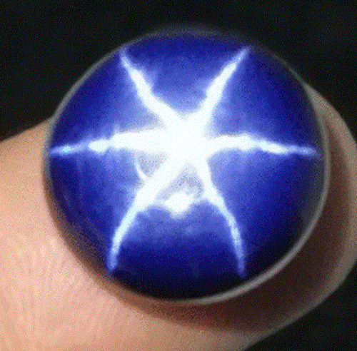 2,95 Cts. Piedra preciosa natural certificada con forma redonda de zafiro estrella azul de 6 rayos - Imagen 6 de 6