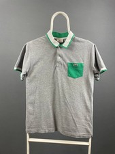 Lacoste Mens Polo Shirt Size 3 Gray Cotton Short Sleeve Outdoor Golf