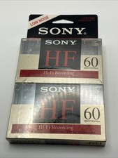 Sony Hi-Fi Recording Audio Cassette Type 1 Normal Bias 60 Minutes Pack of 2 NEW