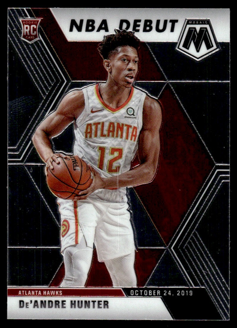 2019-20 Panini Mosaic NBA Debut De'Andre Hunter Rookie Atlanta Hawks #266