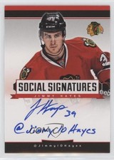 2013-14 Panini Titanium Social Signatures Jimmy Hayes #SS-JH Auto 2js