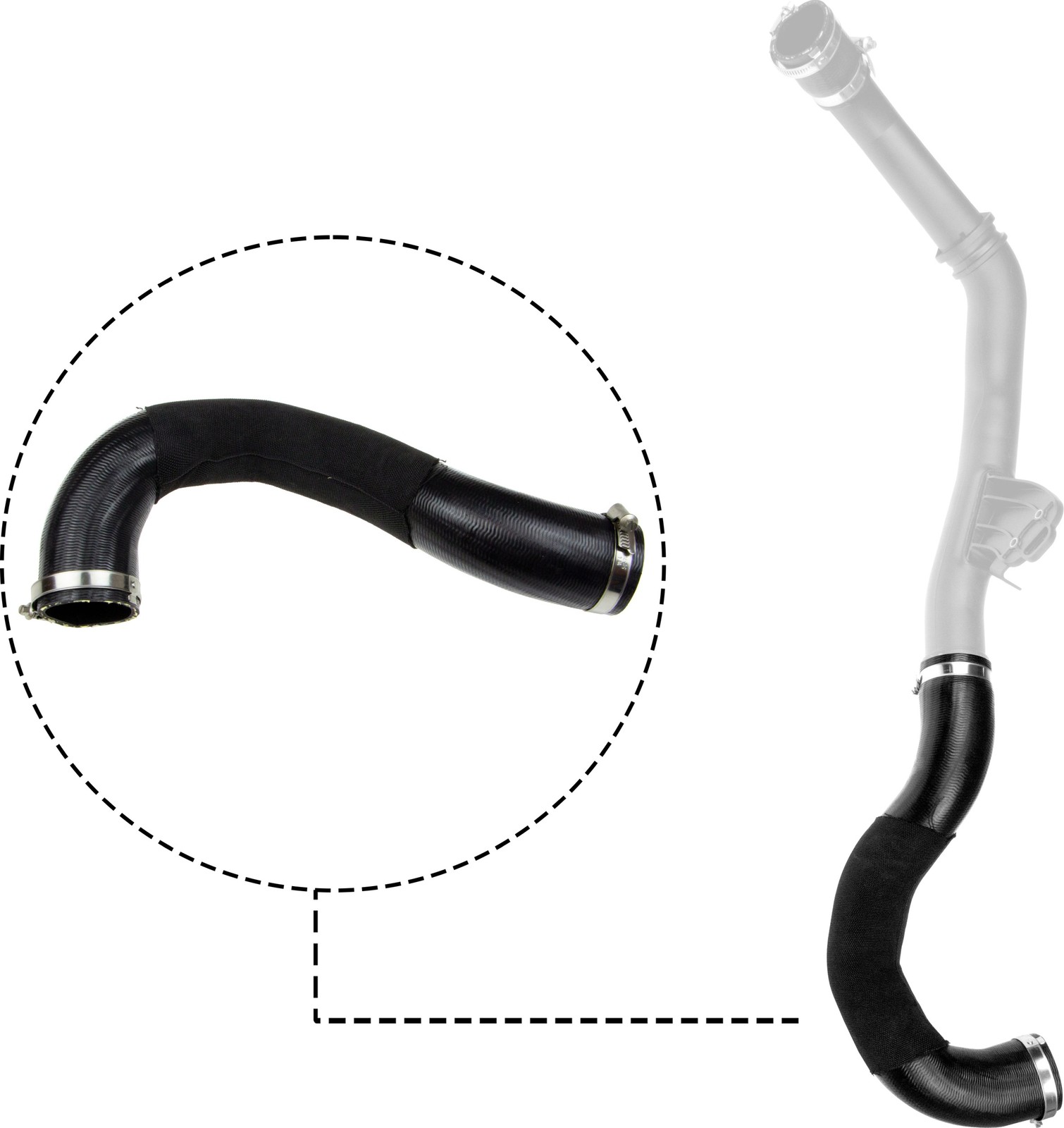GATES-OE 09-1366 Charge Air Hose for FORD