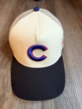 New Era Chicago Cubs Retro Mosaic'9FORTY A-Frame Trucker Snapback white / black