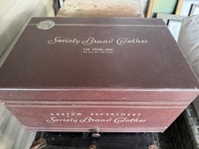 1920s Society Brand Clothes Vintage Tailor  s Cabinet Box