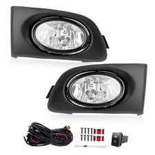 , 2001 2002 2003 Civic 2/4DR Clear H11 Lamp Fog Light Set FL7042