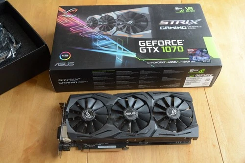 ASUS ROG Strix Nvidia Geforce GTX 1070 GPU 8GB Graphics Card STRIX-GTX1070-O8G
