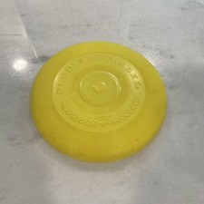 Vintage 1966 Wham-O Regular Frisbee Flying Disc Yellow MFG San Gabriel, Calif. X