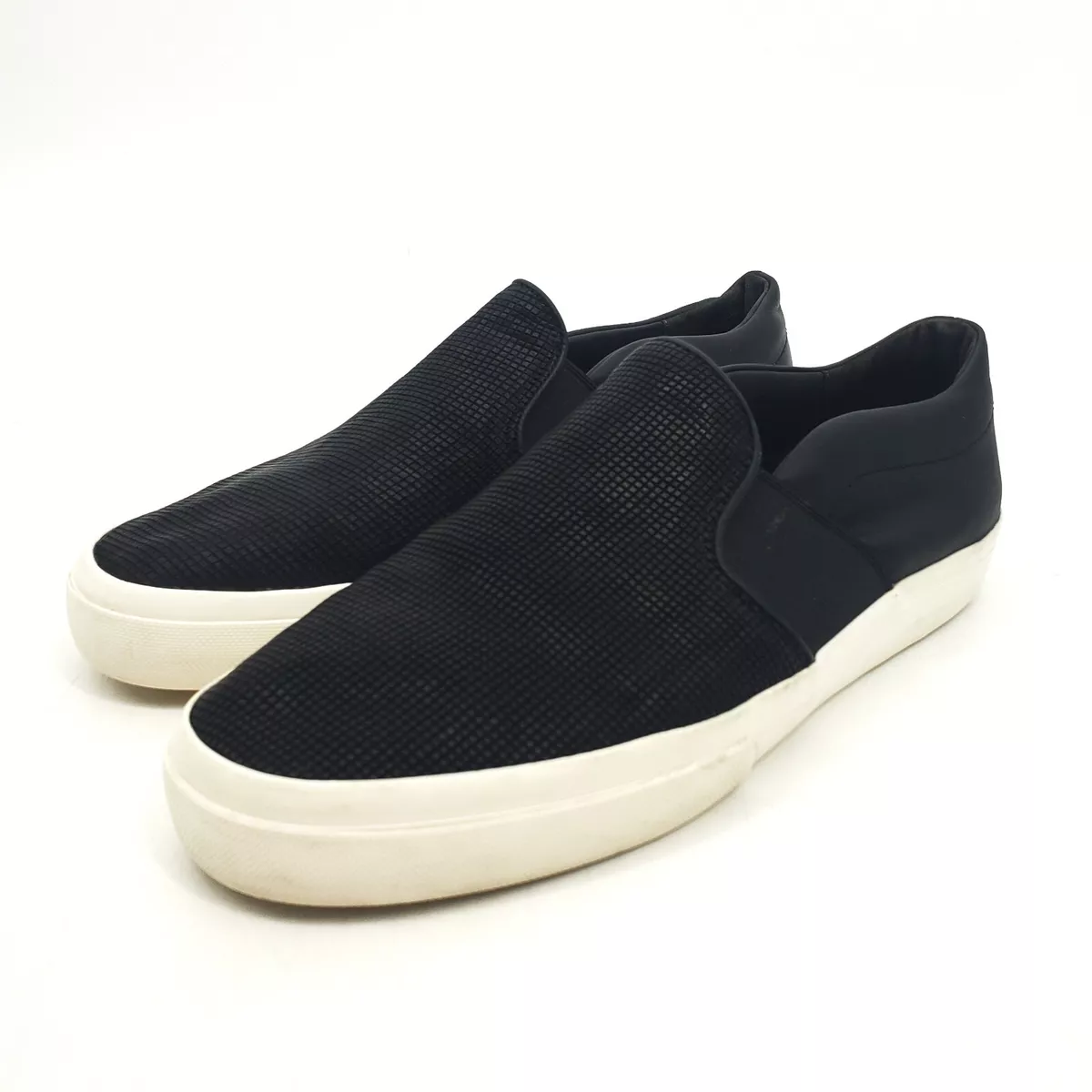 Vince black slip on sales