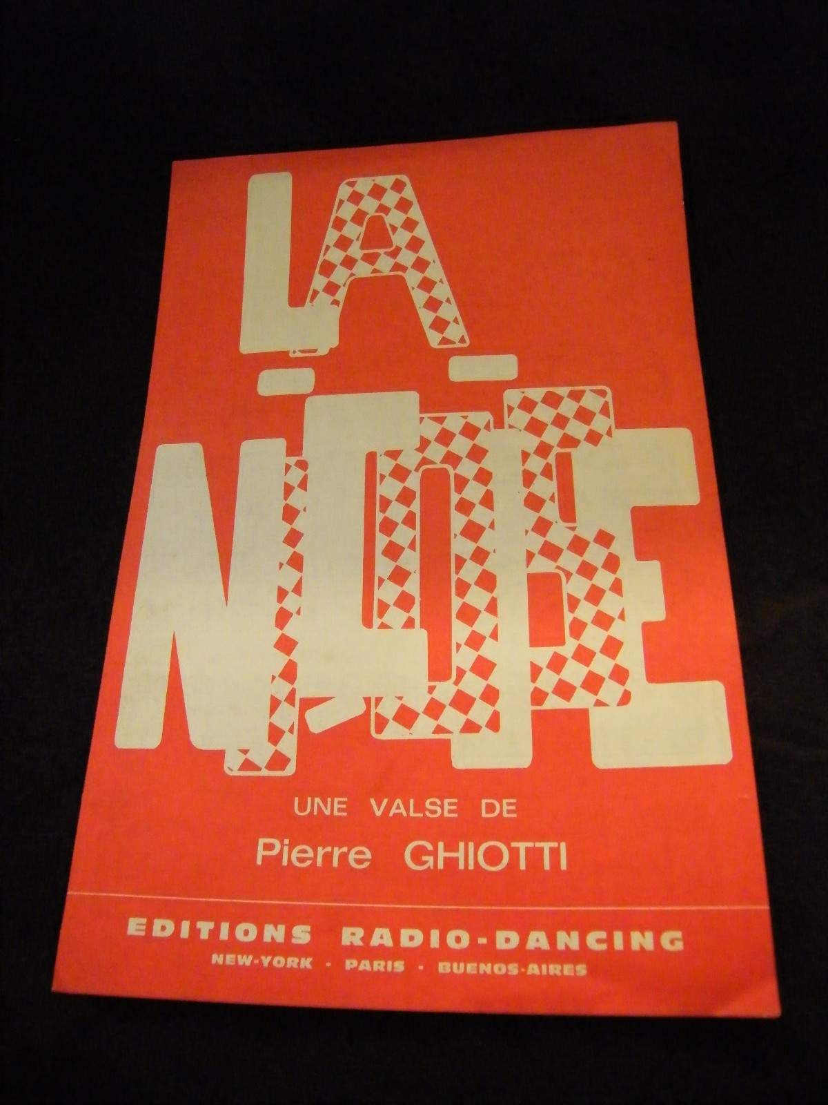 "Partitura La Niçoise Pierre Ghiotti Music Sheet "