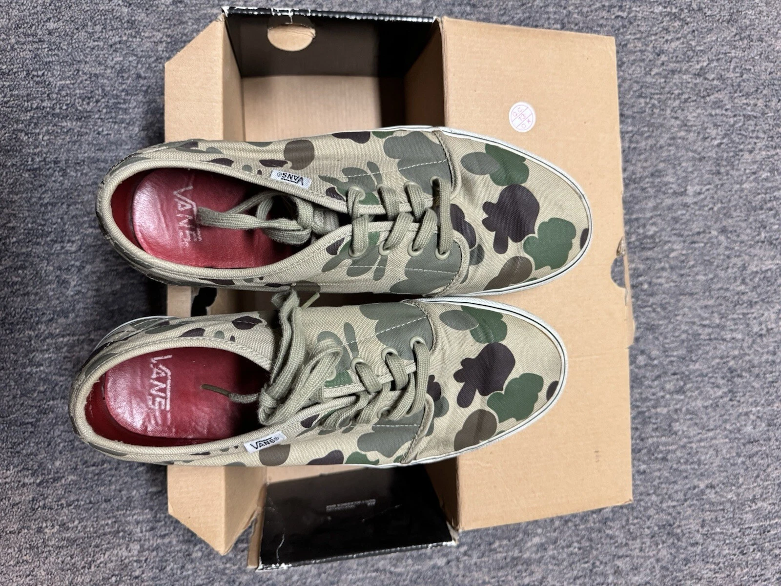 Camouflage canard vulcanisé Vans Supreme taille 10,5