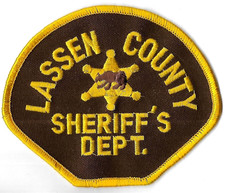 CALIFORNIA  Lassen County SHERIFF Police Patch Polizei Abzeichen Kalifornien USA