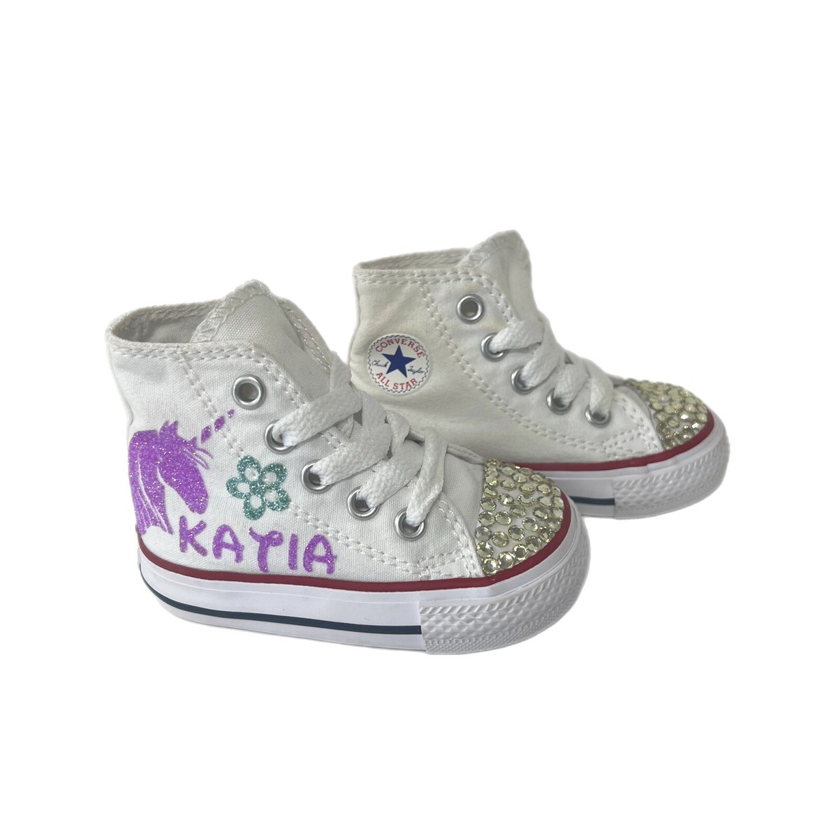 CONVERSE All Star Baby Girl Size KATIA Personalized Shoes Cloth Chuck  Taylor