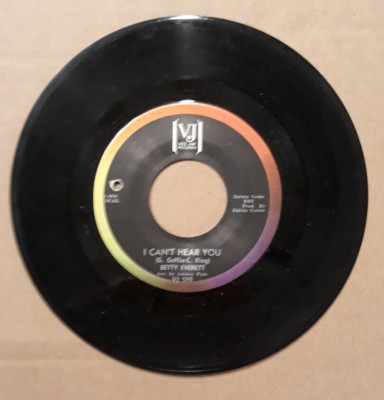 Betty Everett. I Can't Hear You/Can I Get To Know You. Vee-Jay. 7''. 45 RPM