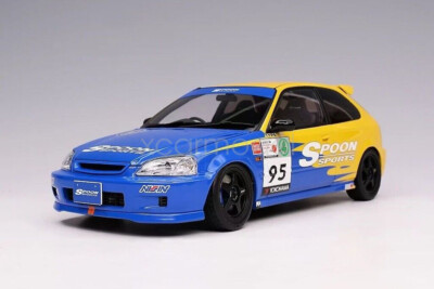MH 1:18 Spoon For Type R EK9 Spoon B16B Vtec Engine Diecast Metal