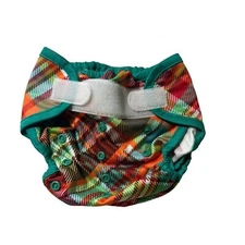 Rumparooz New One Size Cloth Diaper Cover Quinn Plaid Multi color Baby Toddler