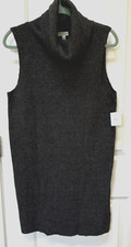 Urban Outfitters Silence + Noise Women Ribbed Knit Sleeveless Turtleneck Dress S