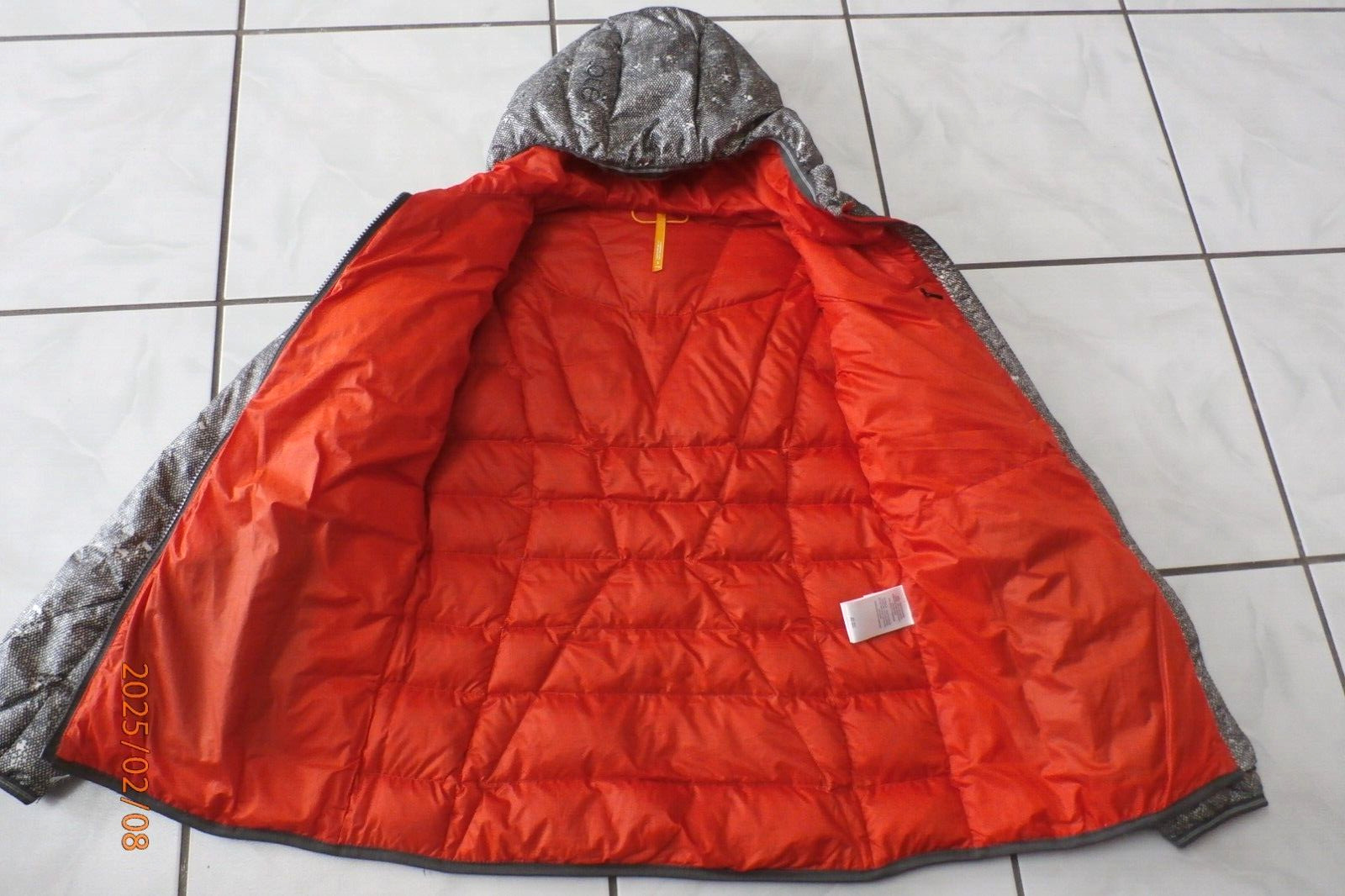 LOLE EMELINE Packable DOWN JACKET Gray pattern Sz… - image 7
