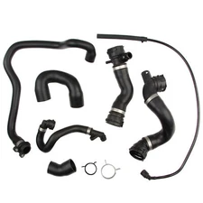 For 2007-11 BMW 128i 328i N51 E90 Radiator Coolant Water Hose Pipe Kit 7 Hoses