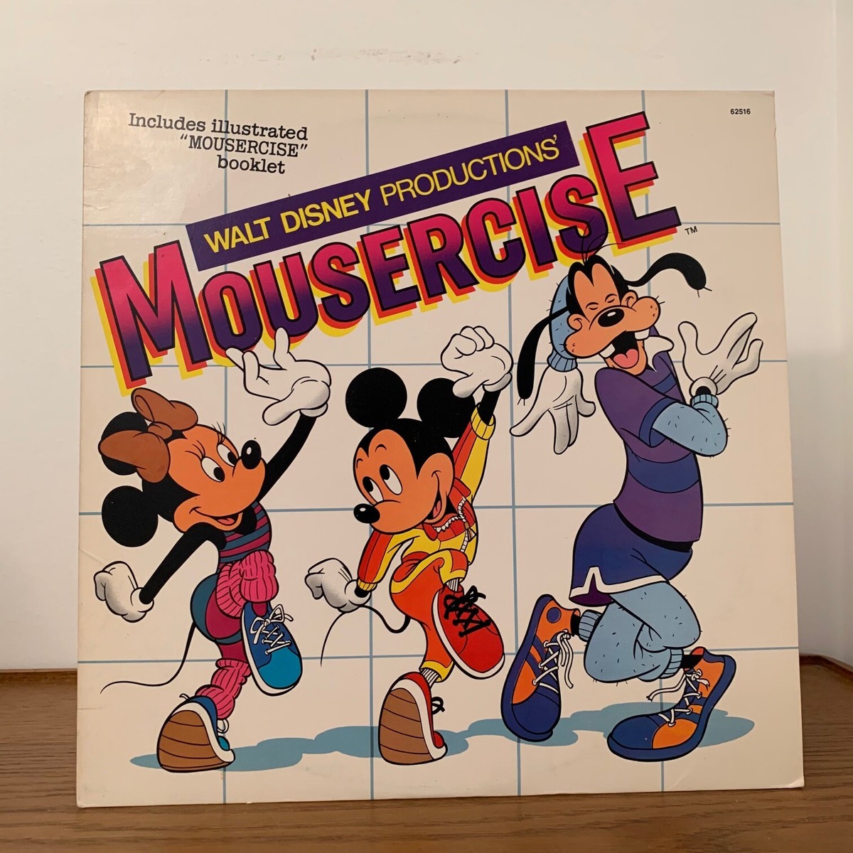 MOUSERCISE Walt DISNEY Original 1982 VINYL LP Record 12