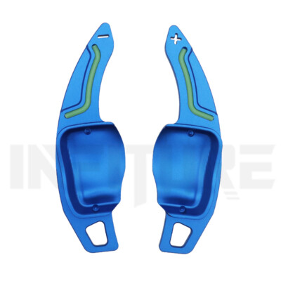 2Pcs Luminous Blue Paddle Shifter for VW Golf 6 Scirocco GTI Tiguan CC R20 R36