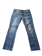 Authentic Dolce & Gabbana Girls Blue Denim Pants Jeans, Size 8, Fair Condition