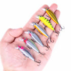 6pcs Hengjia 5cm/3g Trolling Bait Minnow Fishing Lures Bass Crankbait Tackle