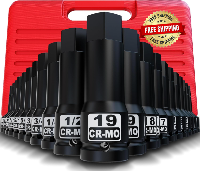 Dados De Impacto Juego De Llaves De Vaso De Impacto Profundo De 1/2