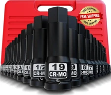 Dados De Impacto Juego De Llaves De Vaso De Impacto Profundo De 1/2"