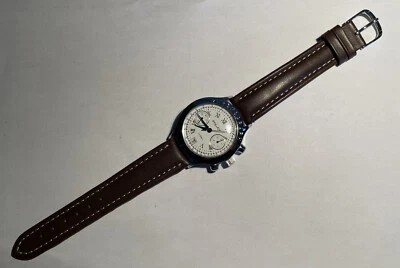 Poljot Chronograph Silber Stahlboden Sammleruhr sehr gut Kal. 3133 - Bild 1 von 4
