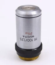 Aus Jena HI 100x 1.25 Phv 160 Dual Phase Contrast Microscope Objective 