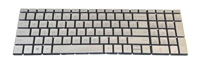 L13653-001 HP Envy 17m-bw0013dx OEM Laptop Backlit Keyboard Silver