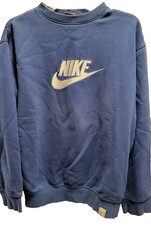 Nike Royal Blue mens sweatshirt Size Medium 46x27 Long Sleeves