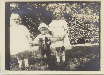 Frankreich Mädchen Jungen Fotografie Amateur Snapshot Vintage PL10L4-35