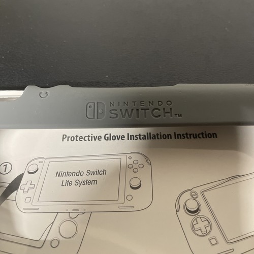 OEM Nintendo Switch Lite Protective Glove Gray Silicone Skin Grip Case Cover ๐ฅ - Picture 7 of 7