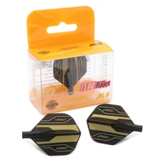 CUESOUL TERO AK4 Dart Flights Standard Shape Black,Set of 3 pcs