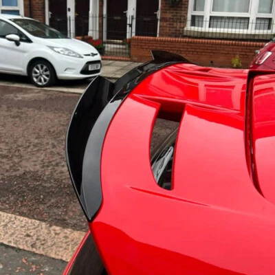 MOMOSUPER2015 Gloss Black Rear Trunk Spoiler Lip Wing For Ford Fiesta ST-Line MK7 MK7.5 08-17