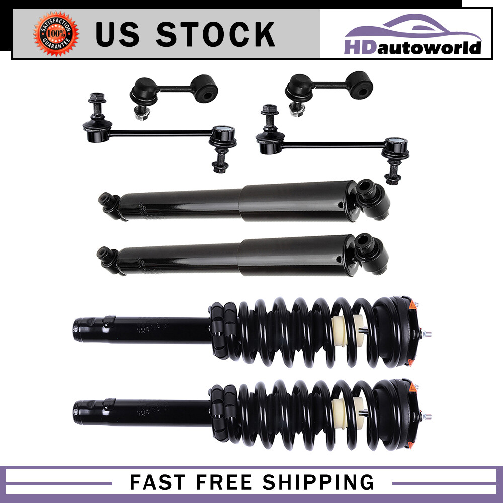 Complete Suspension Kit For Ford Fusion & Mercury Milan - Front & Rear Struts, Shocks, Sway Bars