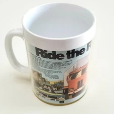 Vintage Trucking Company Plastic Mug Cup - Ride The Rockwell Line - Truck - Rig