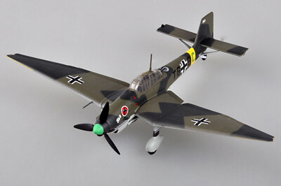 Easy Model 1/72 Germany Ju-87D-1 Stuka 2./StG.2 1942 Fighter Plastic Model#36385