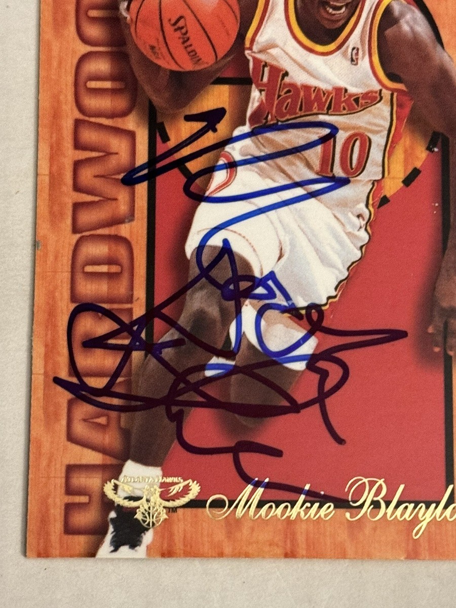 Mookie Blaylock 1995-96 Flair Hardwood Leaders Signed Auto SP Card