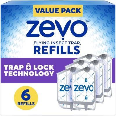 Hot sale！Zevo Flying Insect Trap Refill Cartridges - 6 Count