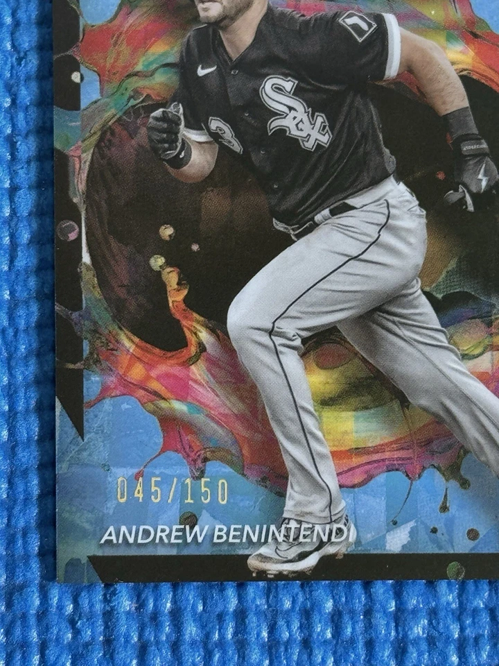Andrew Benintendi 2024 Topps Finest Rare Sky Blue Refractor /150 White Sox #261 - Image 2 of 3